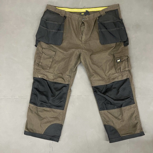 Caterpillar Work Pants Men's CAT Trademark Holster CARGO Tool Pockets sz 50/30 - Picture 1 of 12